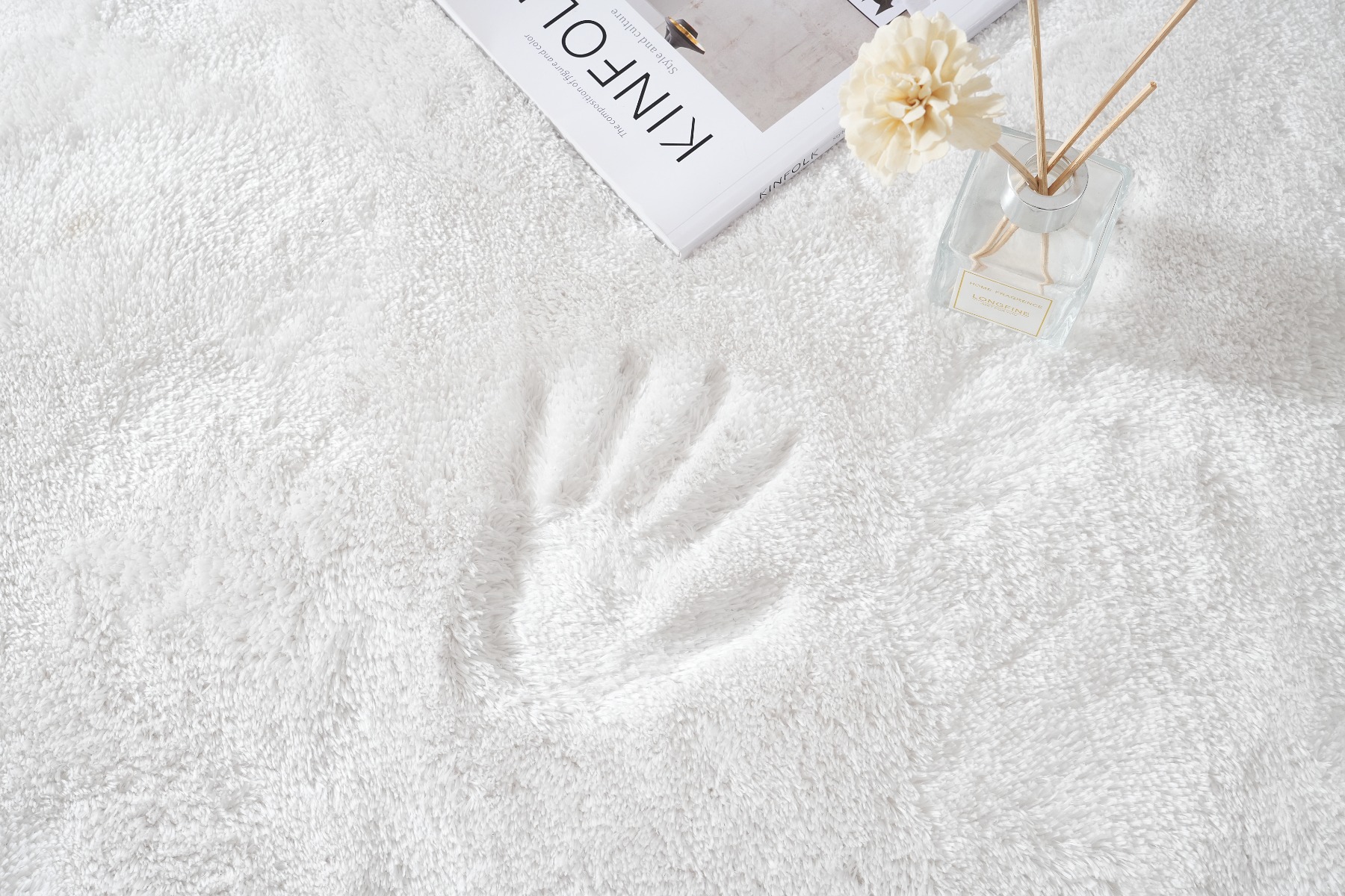 Rund Fluffy Offwhite - Image 3