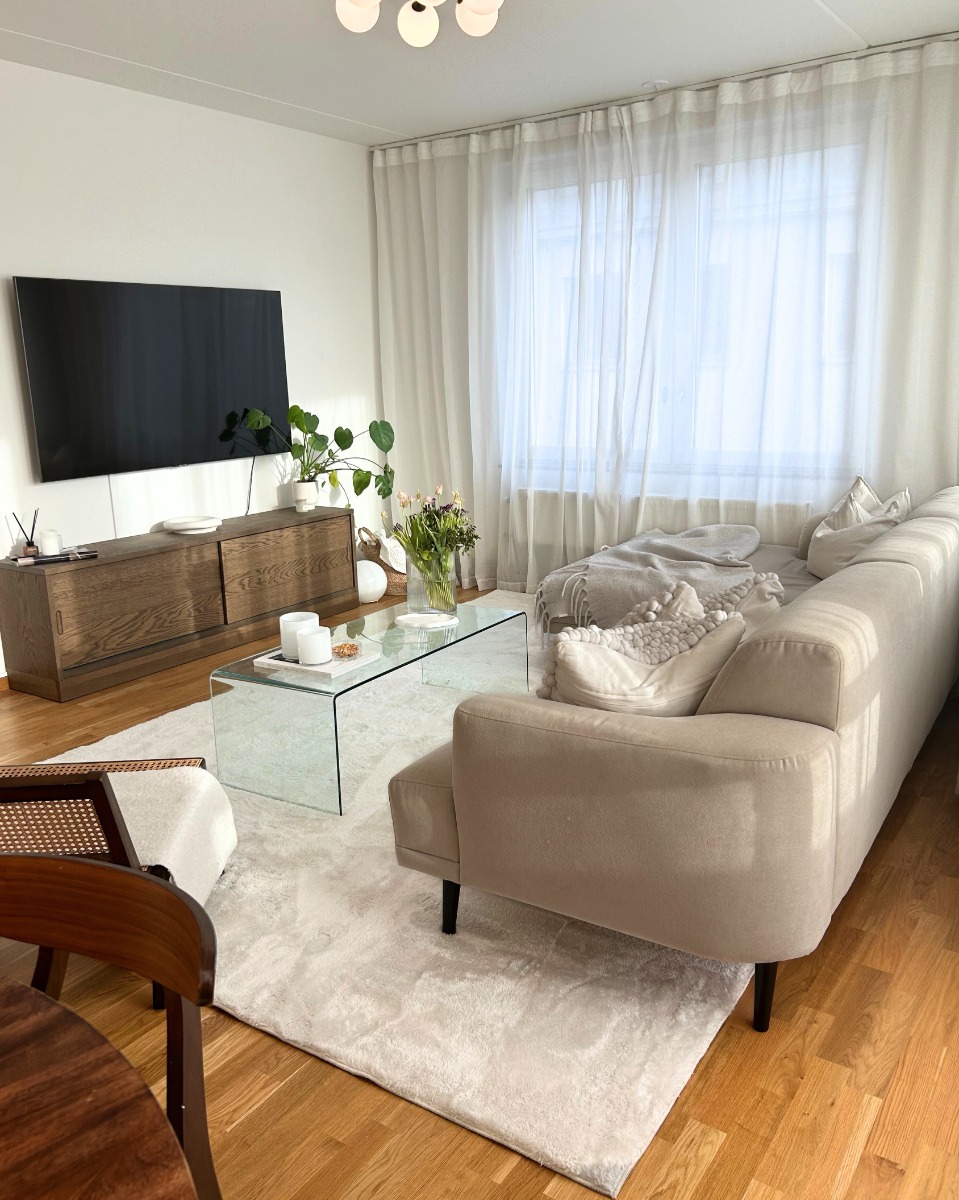 Tvättbar Mjuk Ryamatta Fluffy Offwhite - Image 3