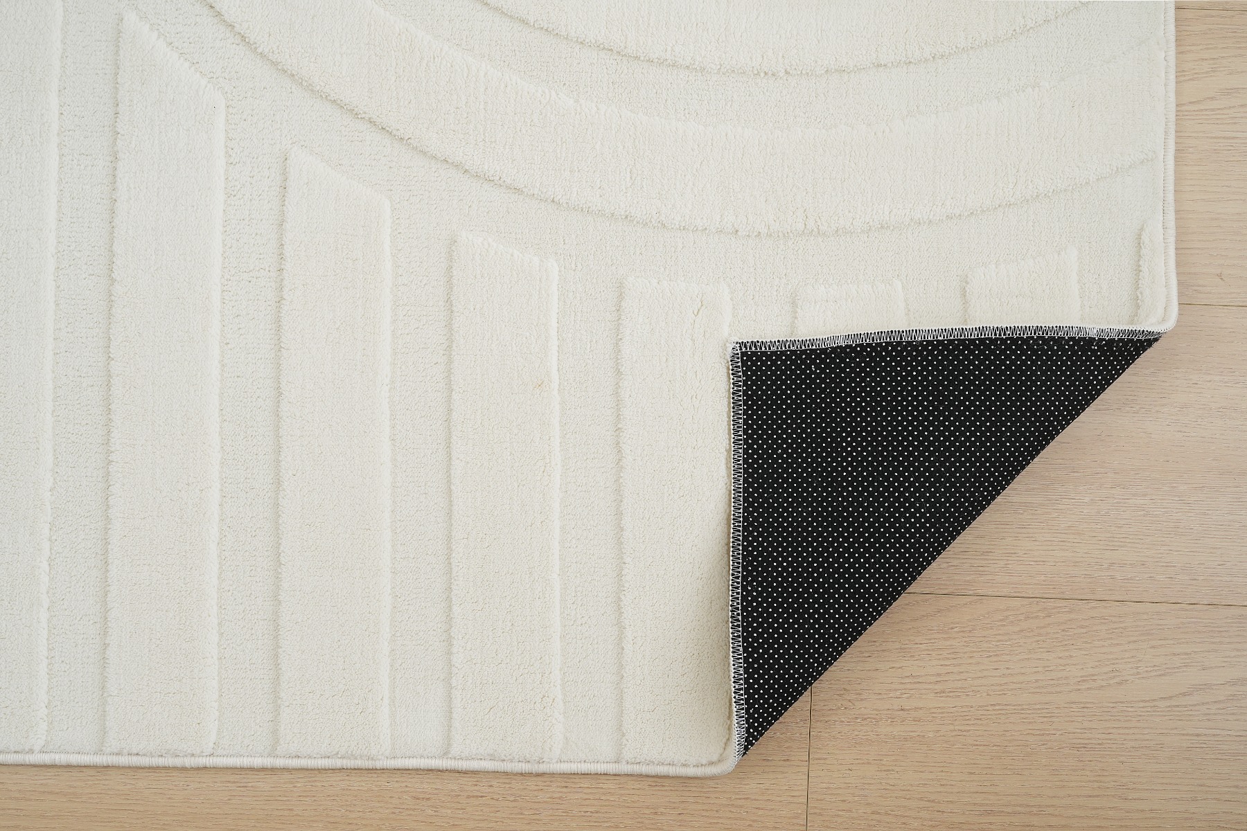 Tvättbar Mjuk Ryamatta Fuzzy Lumo Offwhite - Image 6