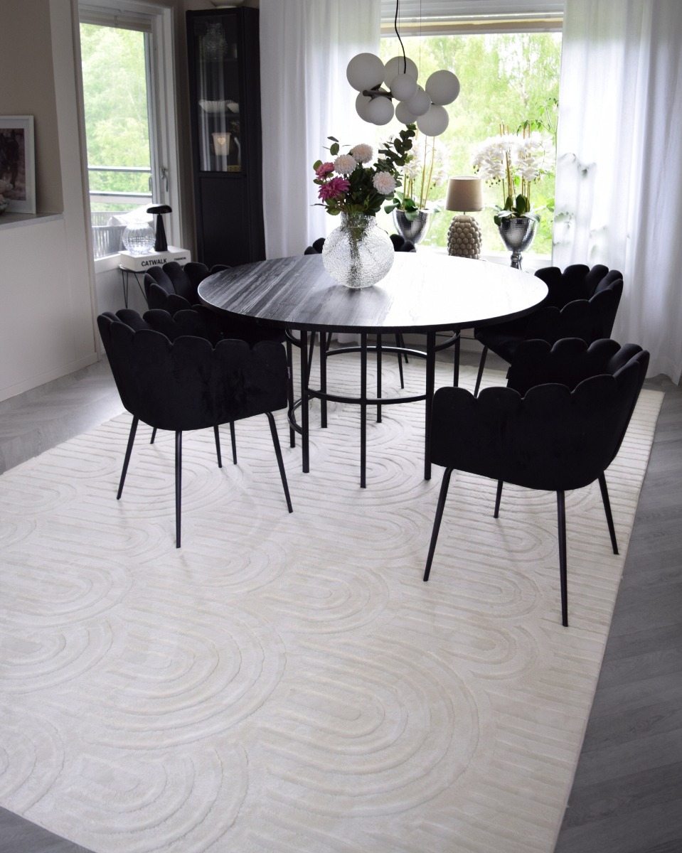 Tvättbar Mjuk Ryamatta Fuzzy Soma Offwhite - Image 4