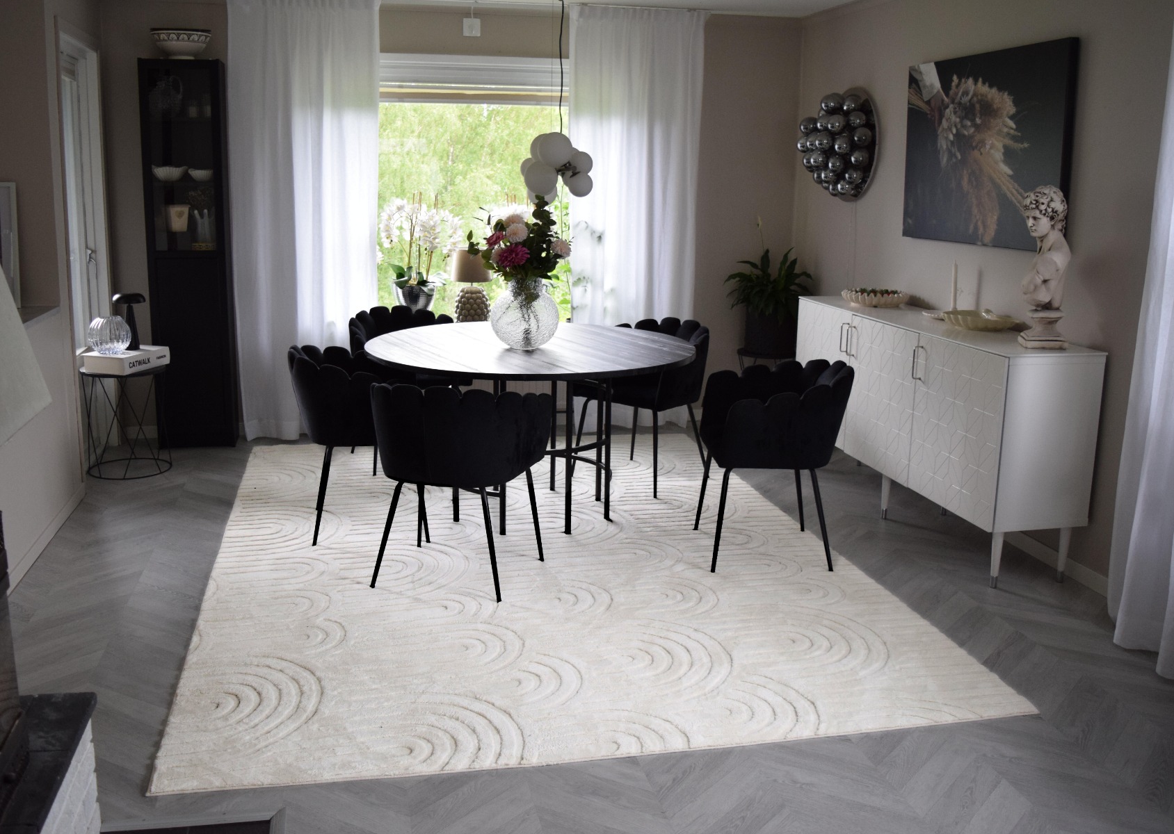 Tvättbar Mjuk Ryamatta Fuzzy Soma Offwhite - Image 5