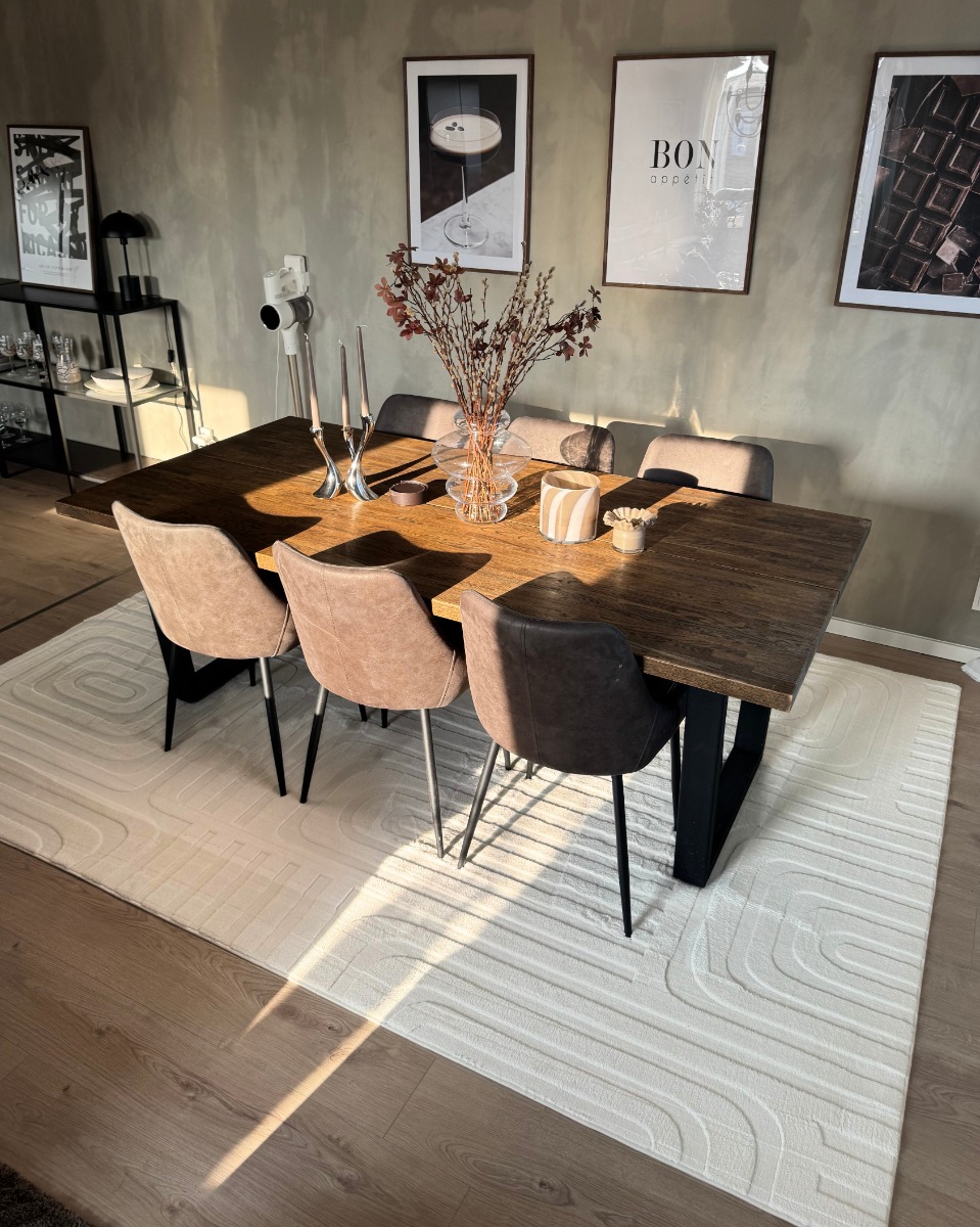 Tvättbar Mjuk Ryamatta Fuzzy Vega Offwhite - Image 2