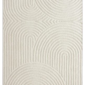 Offwhite ullmatta Ilona med tjock och mjuk yta i naturligt ullmaterial