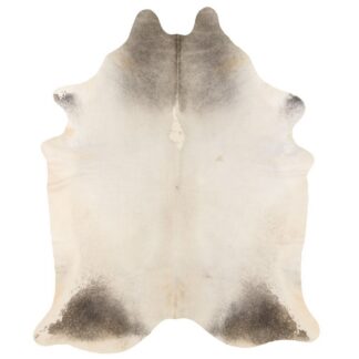 Kohudsmatta i mjuka grå och beige nyanser med naturlig textur och cirka 5 mm tjocklek