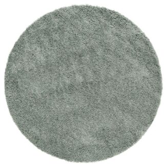 Grön rund ryamatta Komon med mjuk maskinvävd yta och diskret glans i modernt hem