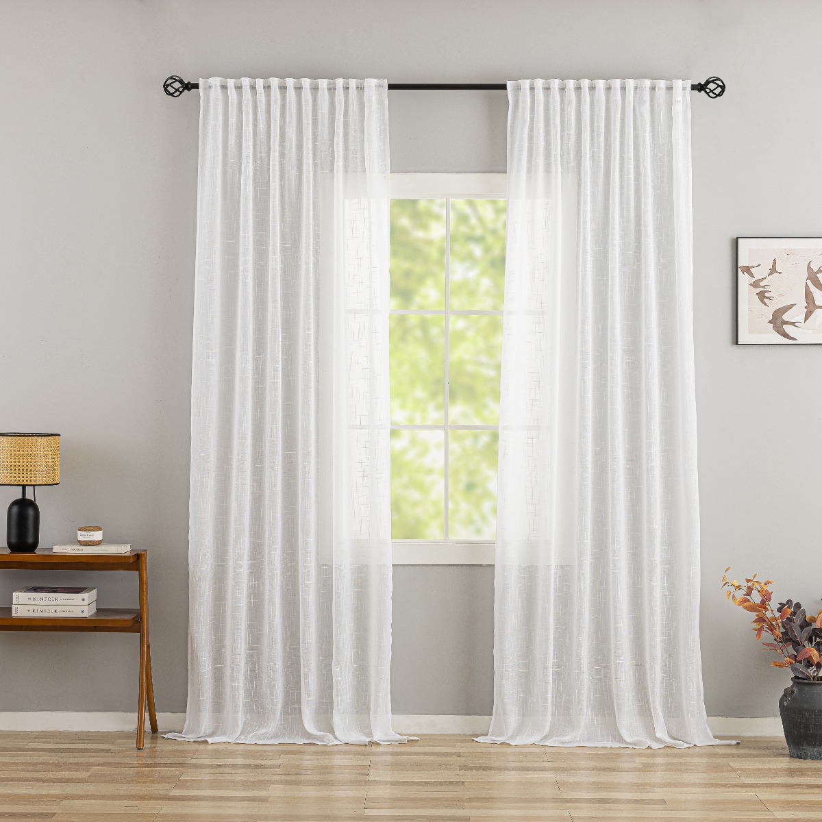 Linnegardin-look 2-Pack Kristina Vit - Image 2