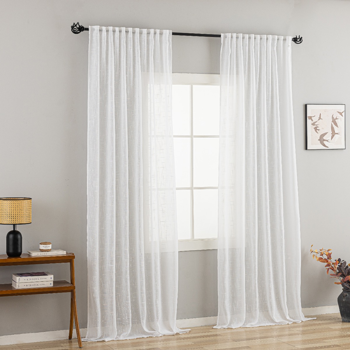 Linnegardin-look 2-Pack Kristina Vit - Image 3