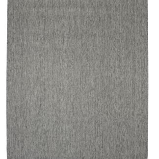 Grå inomhus- och utomhusmatta Kvarnberget i polypropylen med cirka 5 mm tjocklek