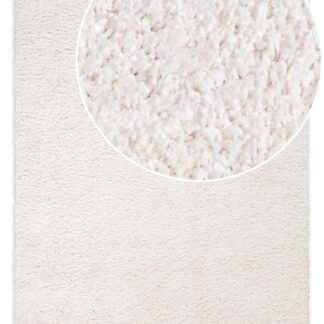 Offwhite tjock och mjuk ryamatta i ljus nyans för sovrum eller vardagsrum