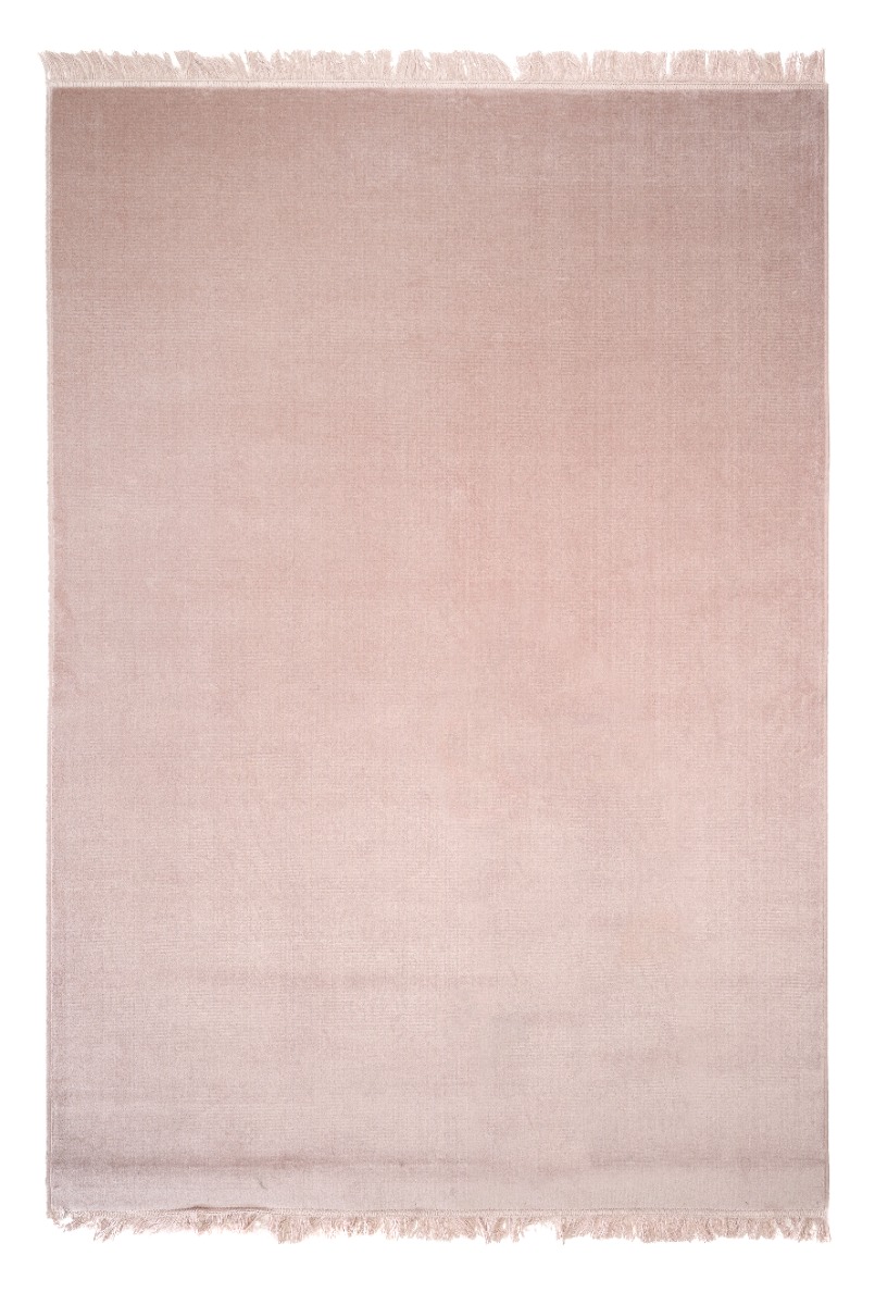 Rosa viskosmatta Monti Rosa med mjuk textur och elegant design i heminteriör