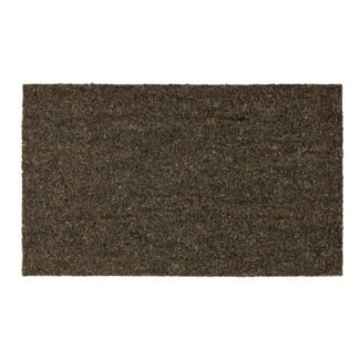 Naturfärgad dörrmatta i kokosfiber med robust och hållbar design vid ytterdörr