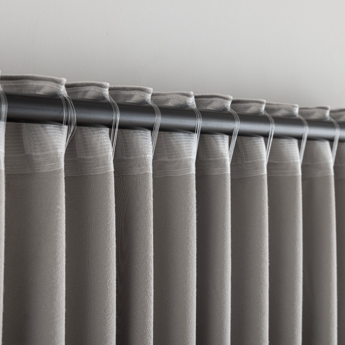 Rumsförmörkande Sammetsgardin 2-pack Mathilde Silver - Image 6