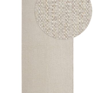 Beige kortskuren ullmatta Molly på golv i modernt hem