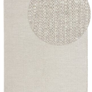 Ullmatta Molly i kräm och grå färger med mjuk tjocklek och naturlig textur