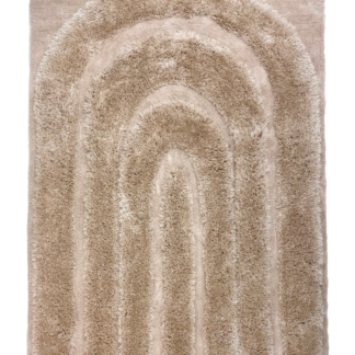 Beige ullmatta-look med mjuk textur och dubbla tjocklekar i modern inredning