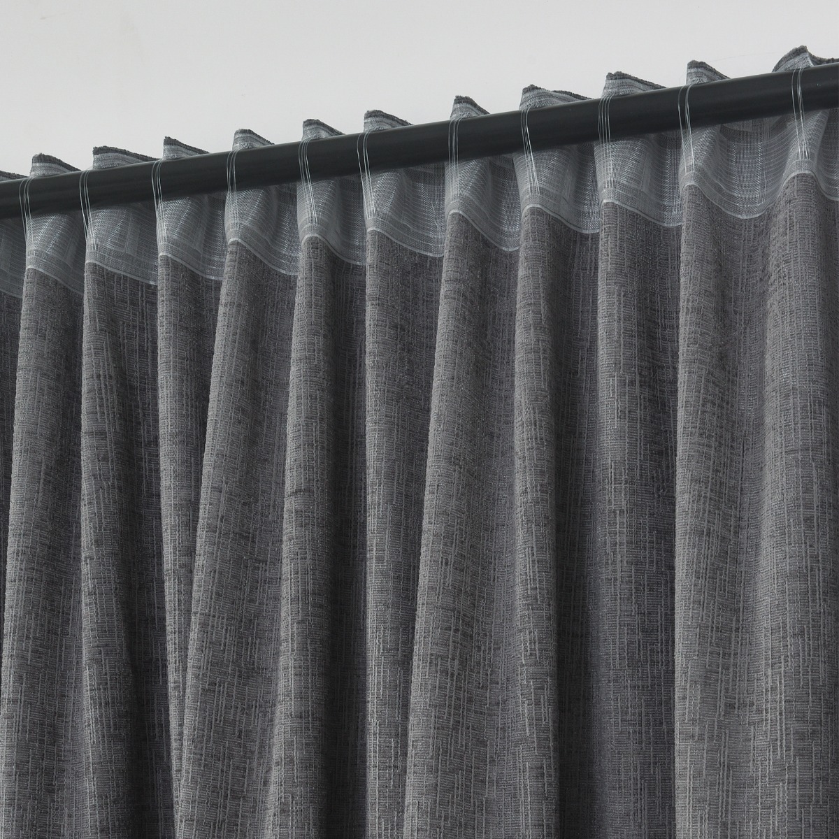 Rumsförmörkande Sammetsgardin 2-pack Nancy Grå - Image 6