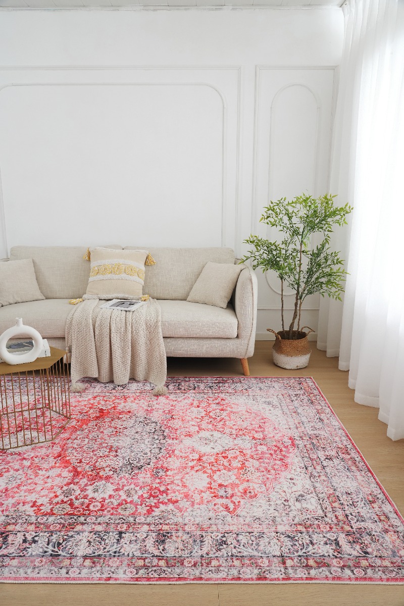 Tvättbar Wiltonmatta Noel Flame Röd - Image 2