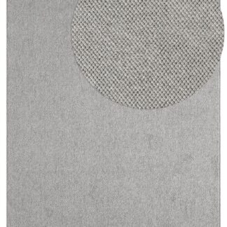 Grå ullinspirerad matta med mjuk och tjock struktur