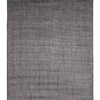 Mörkgrå flätvävd inomhus- och utomhusmatta Ohio i polypropylen på hallgolv