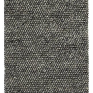 Mjukt ullmatta i antracitfärg med tjock textur på golv