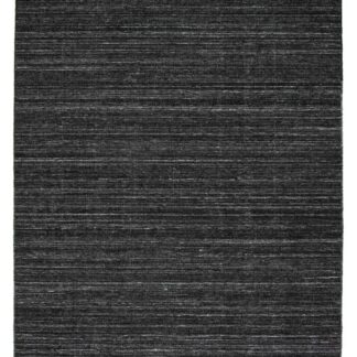 Svart enfärgad Pierre matta för inomhus och utomhus i återvunnen polyester med cirka 20 mm tjocklek