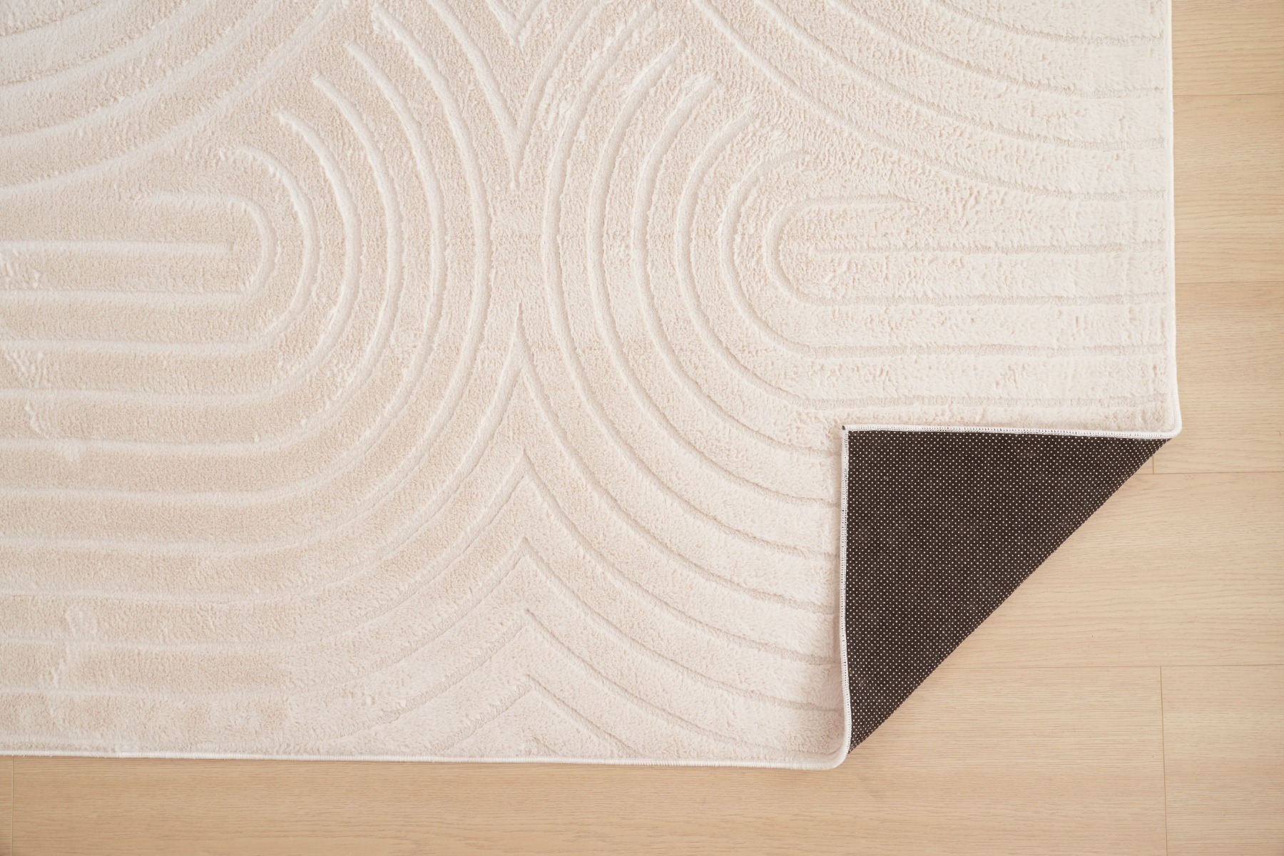 Tvättbar Pälsmatta Rabbit Bene Ljusbeige - Image 5