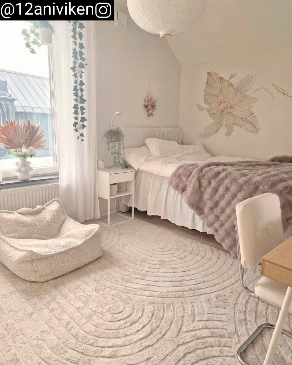 Tvättbar Pälsmatta Rabbit Bene Ljusbeige - Image 4