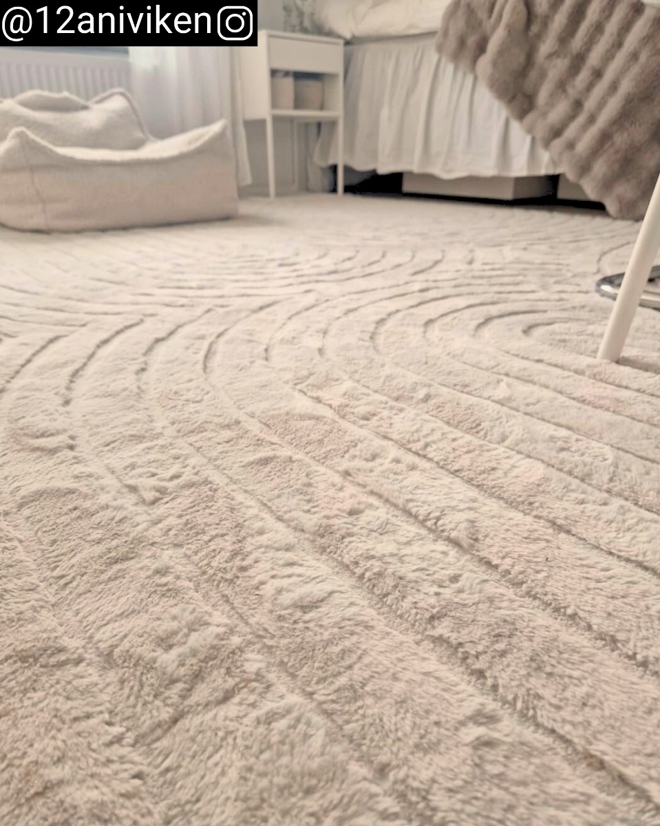 Tvättbar Pälsmatta Rabbit Bene Ljusbeige - Image 3