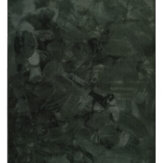 Fluffig mörkgrön pälsmatta Rabbit Eco i tjock polyester, mjuk och allergivänlig