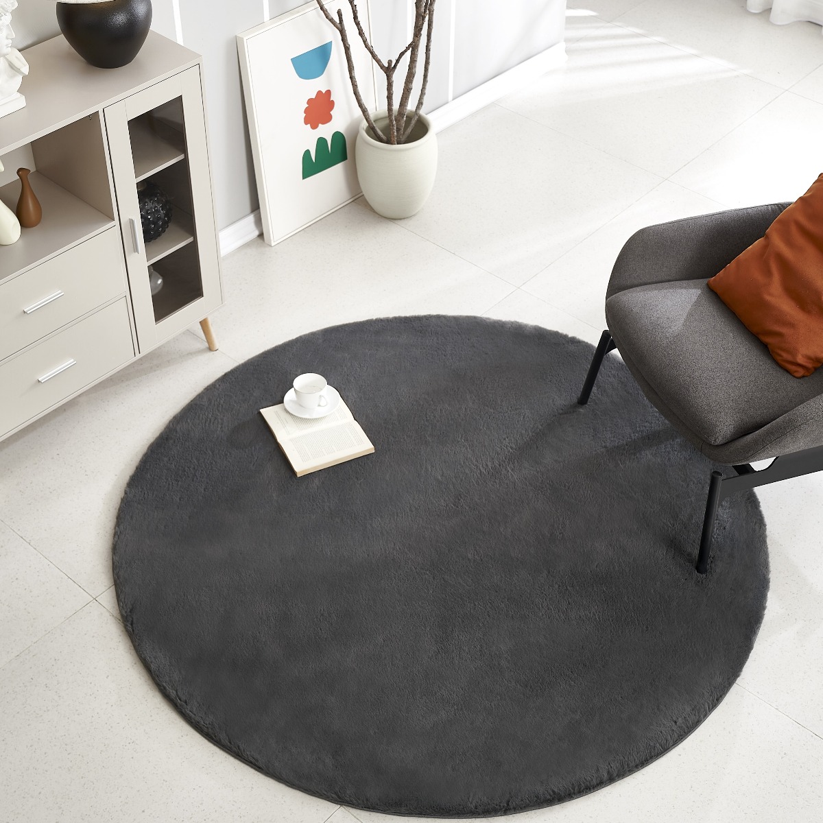 Rund Rabbit Eco Mörkgrå - Image 2