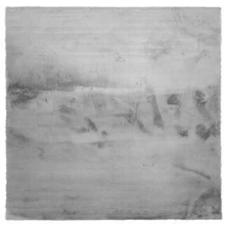 Silverfärgad mjuk och fluffig kvadratisk pälsmatta av polyester