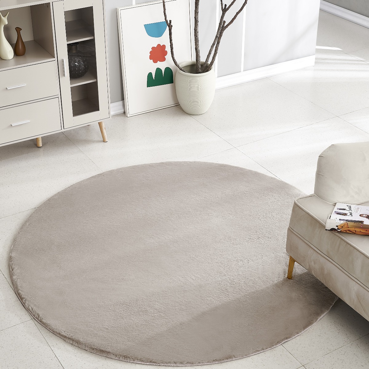 Rund Rabbit Eco Taupe - Image 2