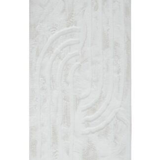 Offwhite fluffig pälsmatta Rabbit Soho med 22 mm tjocklek i modernt hem