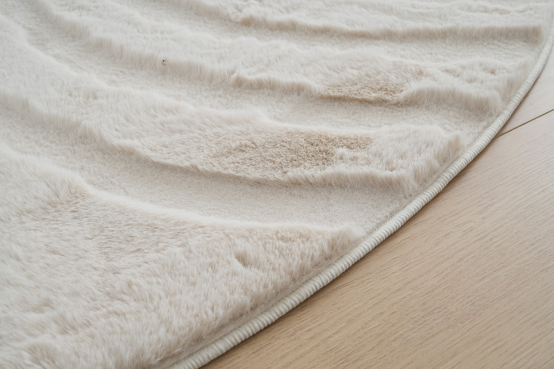 Rund Matta Rabbit Zen Ljusbeige - Image 2