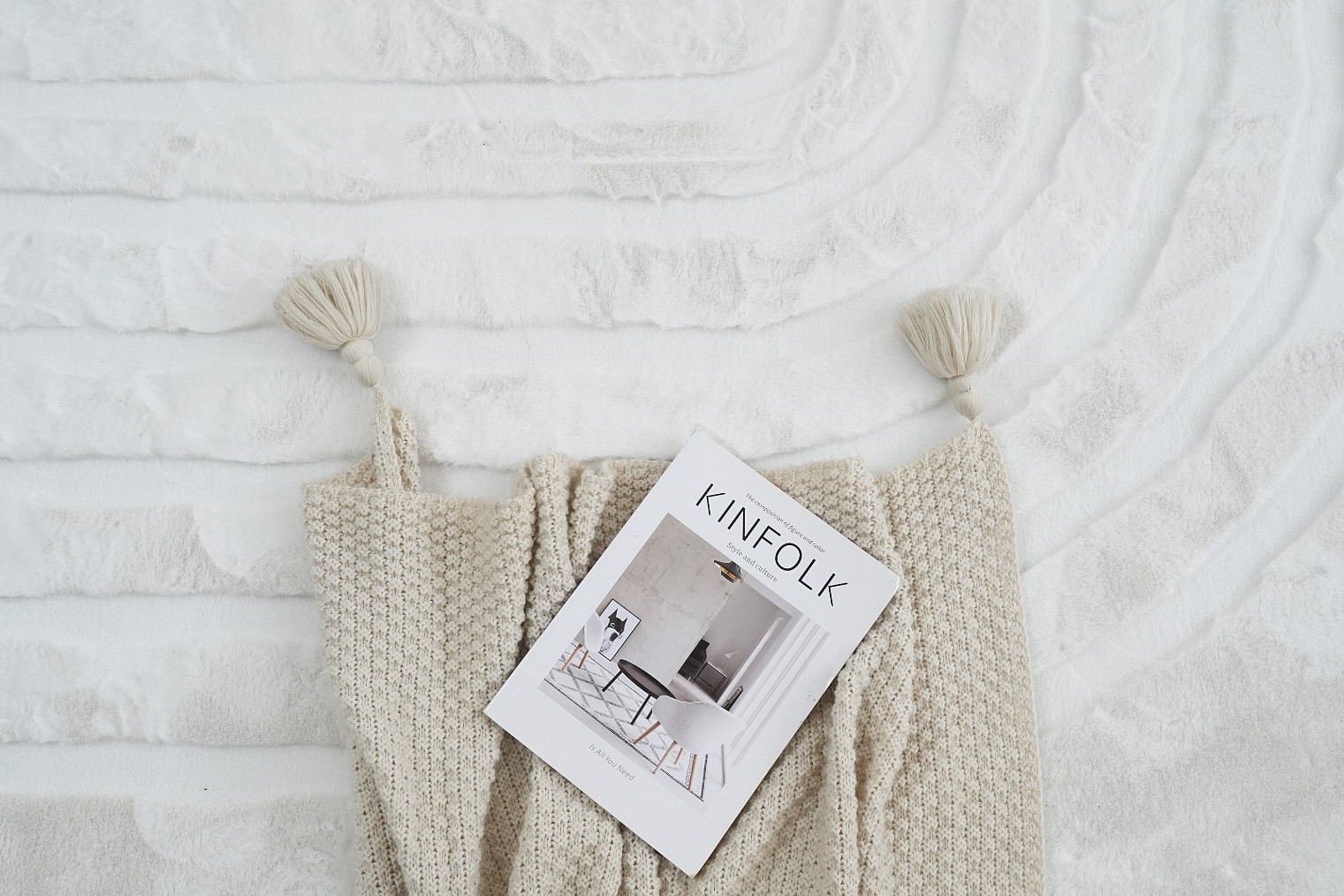 Rund Matta Rabbit Zen Offwhite - Image 4