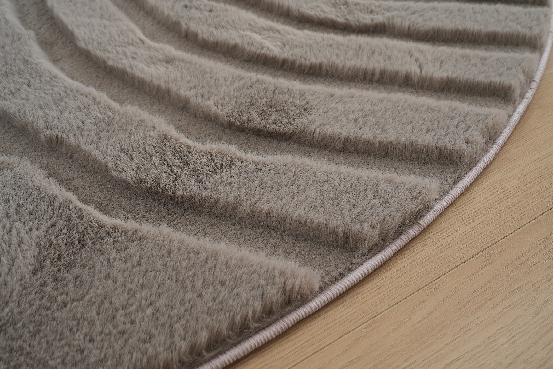 Rund Matta Rabbit Zen Taupe - Image 2