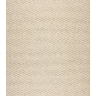 Krämfärgad mjuk golvmatta i ullinspirerad polypropen med cirka 10 mm tjocklek