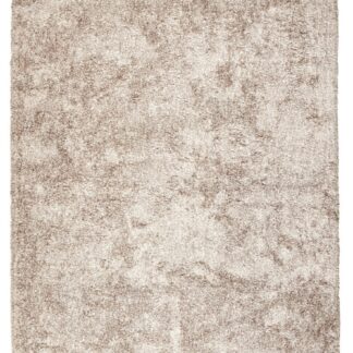 Ryamatta Brasserie i natur och grå med mjuk tjock yta i vardagsrumsmiljö