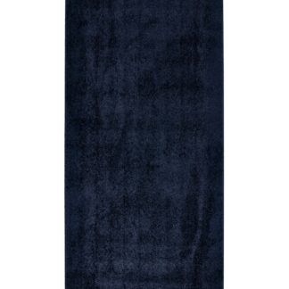 Blå mjuk och tjock gångmatta med hög lugghöjd i modern design