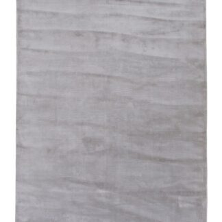 Ljusgrå viskosmatta Tea med mjuk och stilren yta i modern inredning