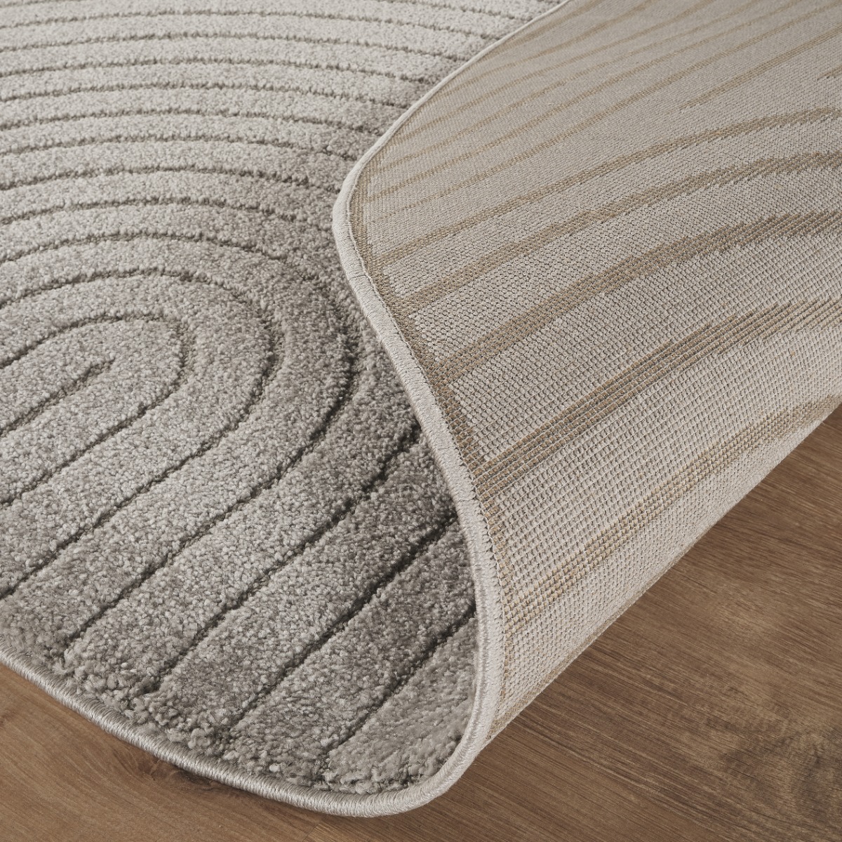 Rund Matta Zara Bene Grå - Image 3