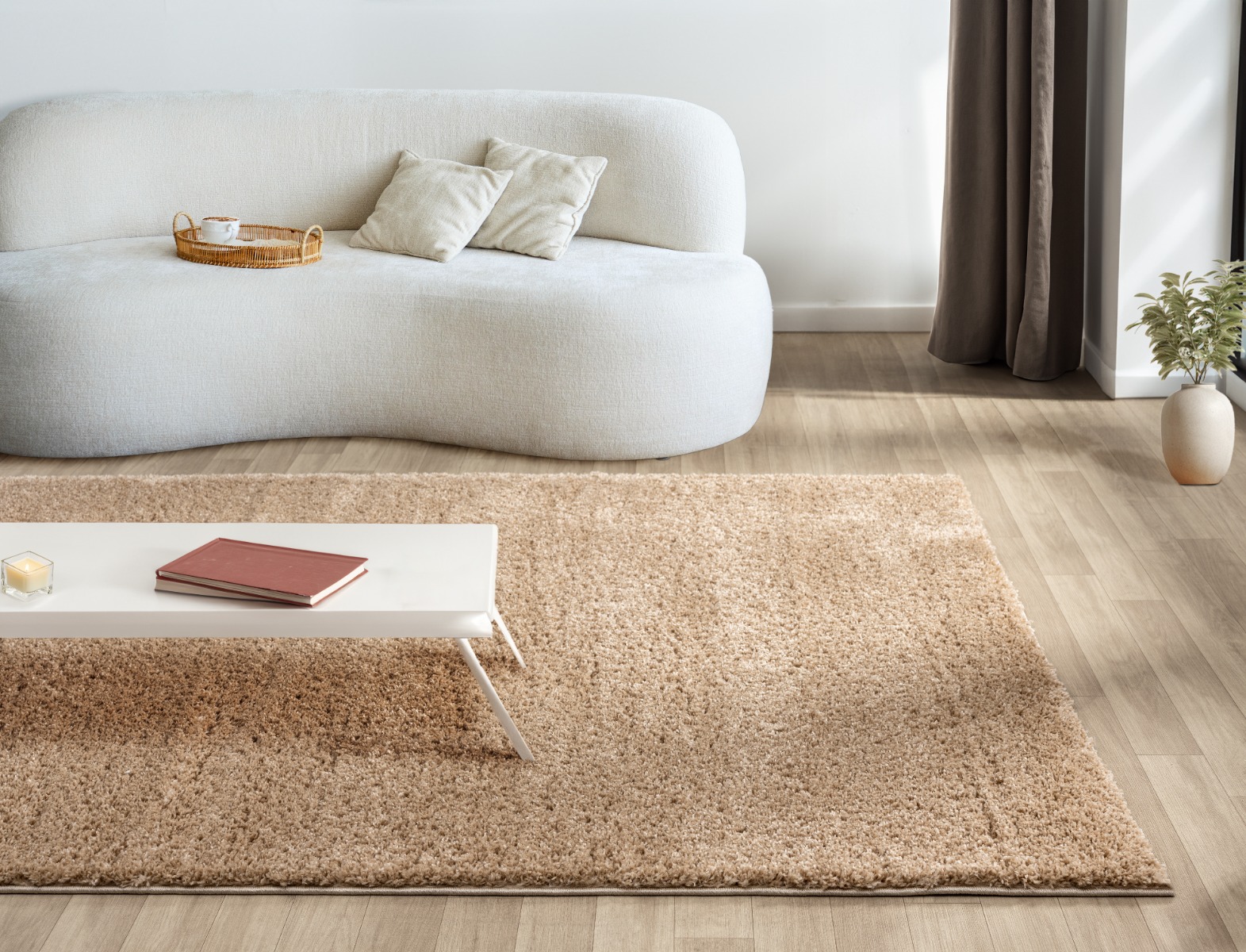 Mjuk Ryamatta Softy Mörkbeige - Image 2