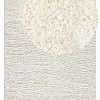 Mjukt och fluffigt ryamatta Softy i elegant offwhite färg med tjock textur