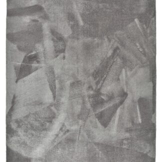 Ljusgrå mjuk ryamatta Solvyn med 2 cm tjock lugg i modernt vardagsrum