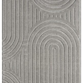 Grå ryamatta med tät och mjuk lugg i modern inredningsmiljö