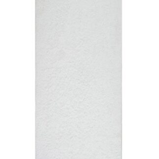 Offwhite teddy ryamatta med mjuk plyschyta och tjock textur i modernt rum