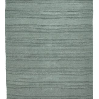 Grön handvävd bomulls-trasmatta med mjuk och tät struktur i harmonisk färg