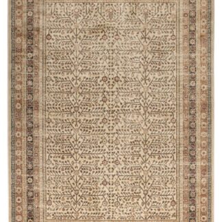 Brun viskosmatta Zera med mjuk textur och 10 mm tjocklek i elegant inredningsmiljö