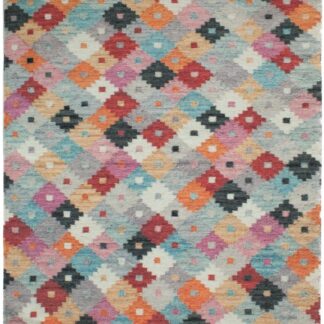 Clementi Multi Chenillematta i flerfärgad design med mjuk textur och cirka 10 mm tjocklek på golv