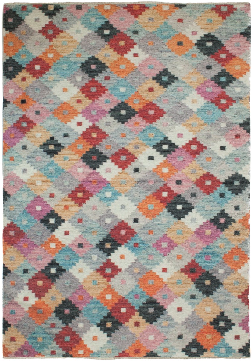 Clementi Multi Chenillematta i flerfärgad design med mjuk textur och cirka 10 mm tjocklek på golv